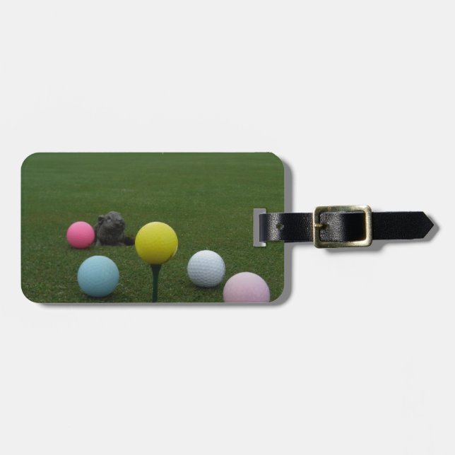 Easter mountain golf course luggage tag (Front Horizontal)