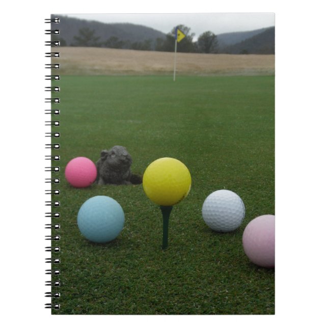 Easter mountain golf course spiral notebook (Front)