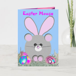 Easter Mouse Holiday Card