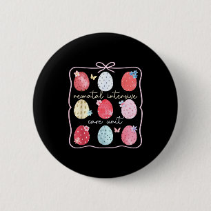 Easter neonatal intensive care unit coquette nicu 6 cm round badge