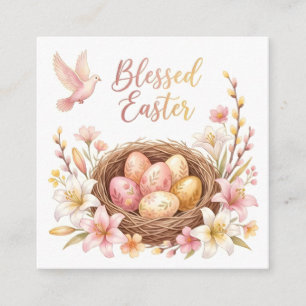 Easter Nest with Eggs Enclosure Card