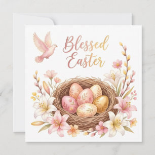 Easter Nest with Eggs Invitation