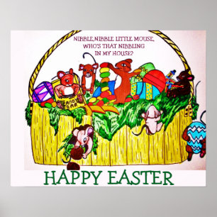 EASTER,NIBBLE,NIBBLE LITTLE MOUSE poster