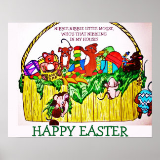 EASTER,NIBBLE,NIBBLE LITTLE MOUSE poster