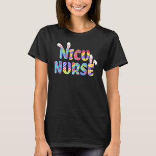Easter Nicu Nurse Cute Bunny Ears Happys Easter T-Shirt