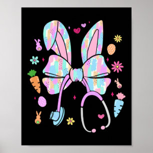Easter Nurse Coquette Happy Easter Nurse School Nu Poster