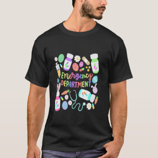 Easter Nurse Emergency Department Groovy ER Nurses T-Shirt