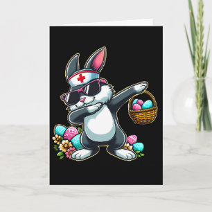 Easter Nurse Women Cute Bunny Nurse Easter Rn Lpn Card