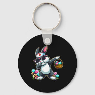Easter Nurse Women Cute Bunny Nurse Easter Rn Lpn Key Ring