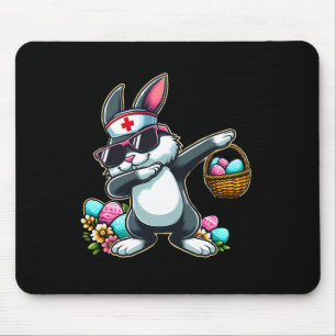 Easter Nurse Women Cute Bunny Nurse Easter Rn Lpn  Mouse Pad
