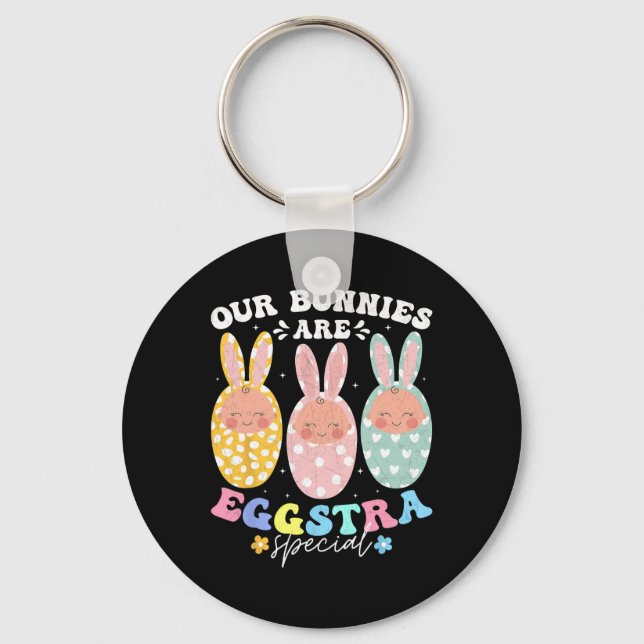 Easter Nursing Cute Ba  Key Ring (Front)