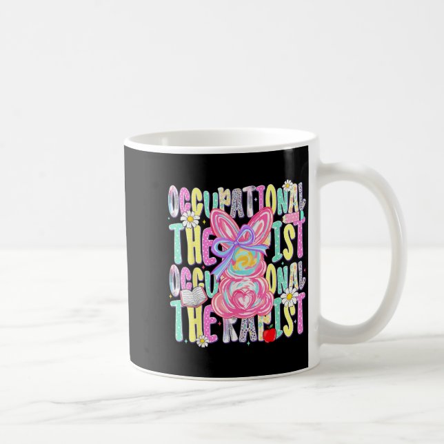 Easter Occupational Therapist Cute Colourful Sprin Coffee Mug (Right)
