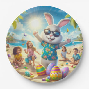Easter on the Beach Paper Plate