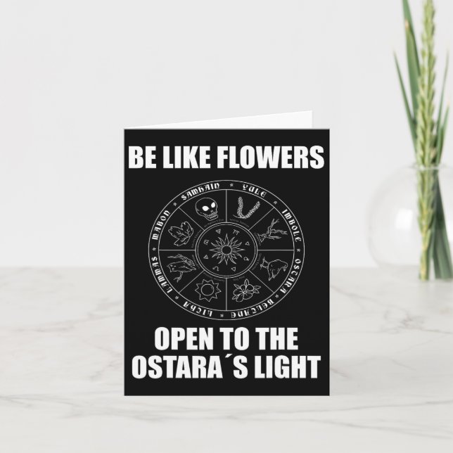 Easter Ostara Eostre Pagan Witchcraft Spring Moon  Card (Front)
