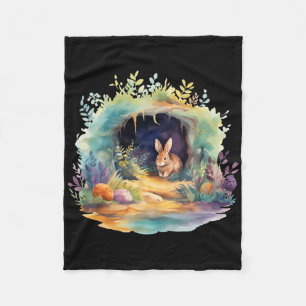 Easter Ostara Eostre Pagan Witchcraft Spring Moon Fleece Blanket
