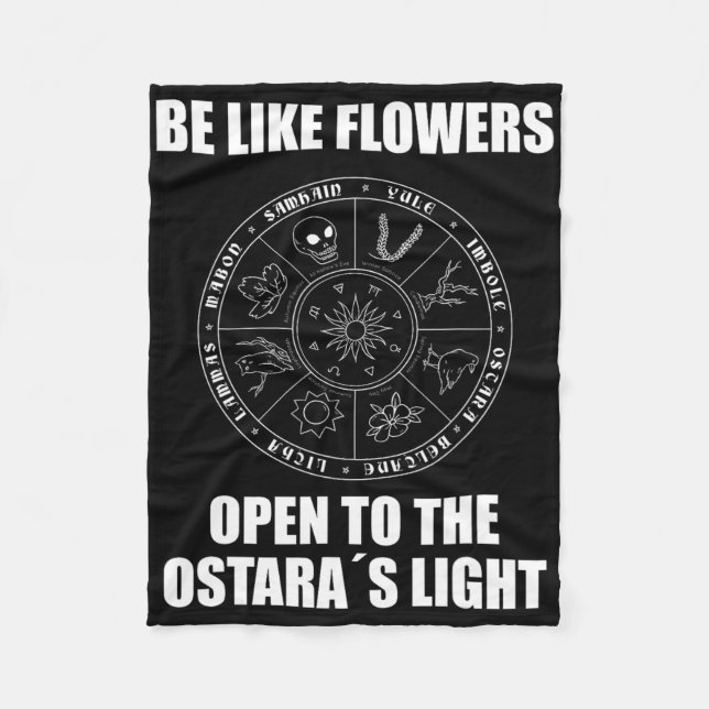 Easter Ostara Eostre Pagan Witchcraft Spring Moon  Fleece Blanket (Front)