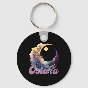 Easter Ostara Eostre Pagan Witchcraft Spring Moon Key Ring