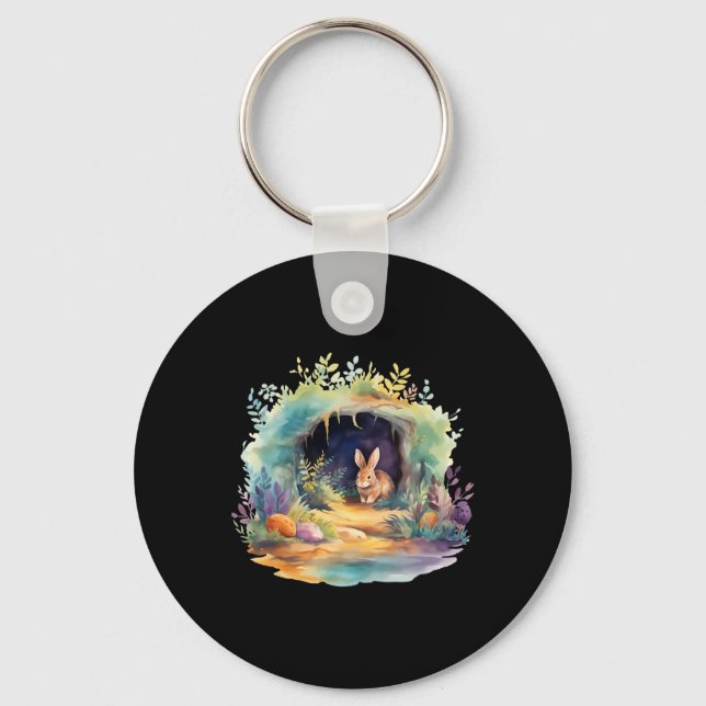 Easter Ostara Eostre Pagan Witchcraft Spring Moon  Key Ring (Front)