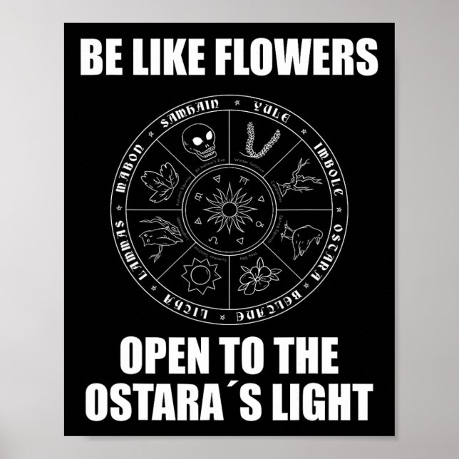 Easter Ostara Eostre Pagan Witchcraft Spring Moon  Poster (Front)