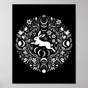 Easter Ostara Eostre Pagan Witchcraft Spring Moon Poster