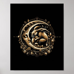 Easter Ostara Eostre Pagan Witchcraft Spring Moon  Poster