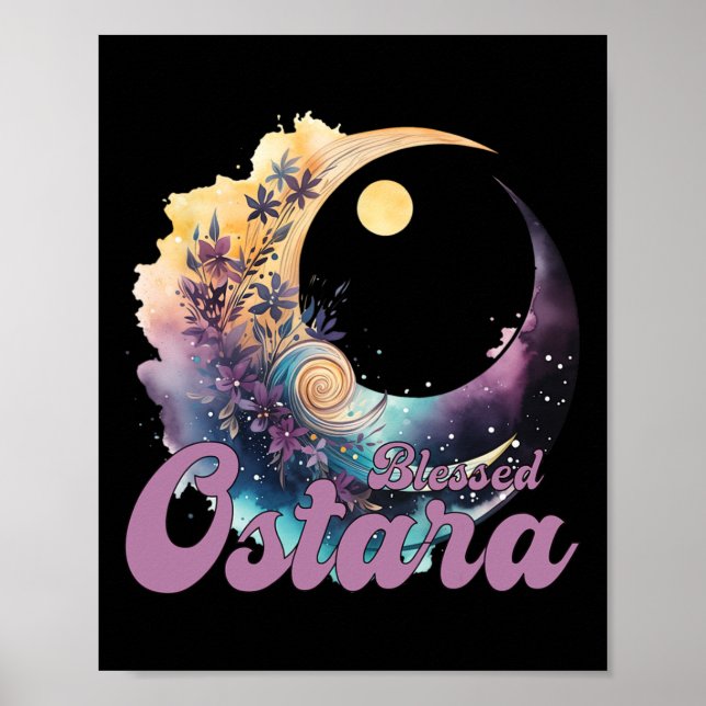 Easter Ostara Eostre Pagan Witchcraft Spring Moon  Poster (Front)