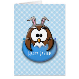 Easter owl - blue