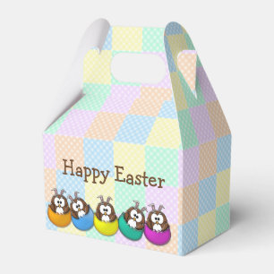 Easter owl - rainbow favour box