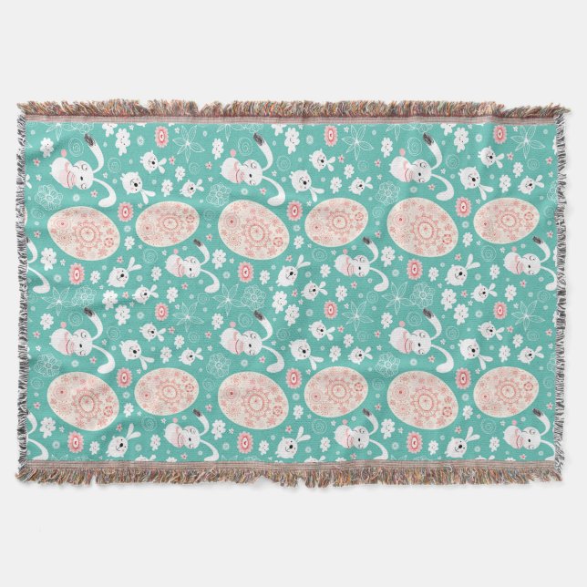 Easter Parade Throw Blanket (Front)