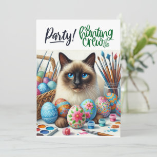 Easter Party for Cat Lovers Invitation