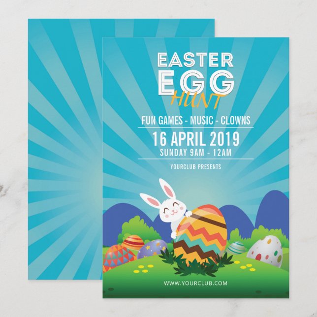 Easter Party Invitation (Front/Back)