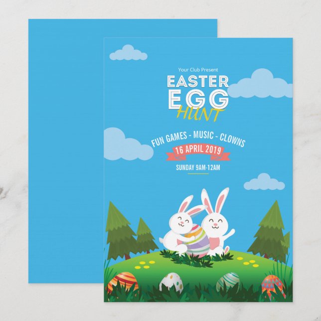 Easter Party Invitation (Front/Back)