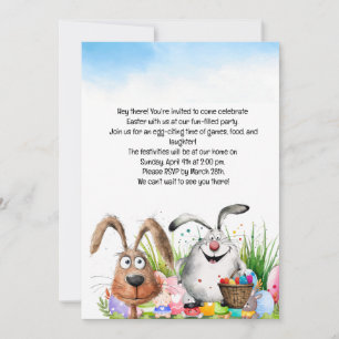 Easter Party Invitation card 