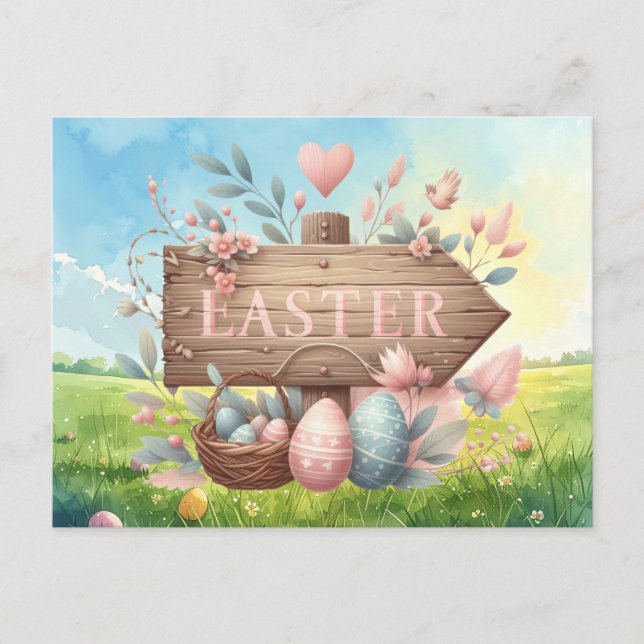 Easter Party Invitation card  (Front)