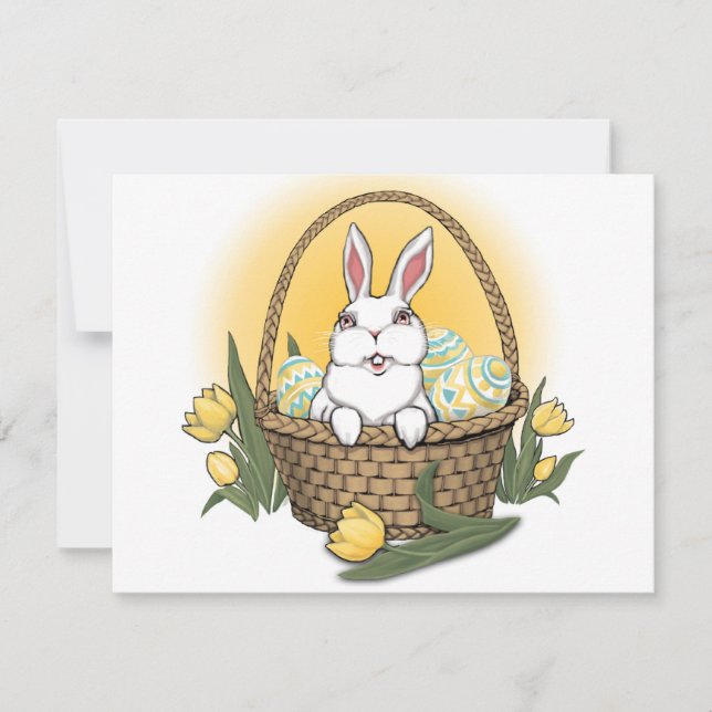 Easter Party Invitations Easter Cards Personalised (Front)