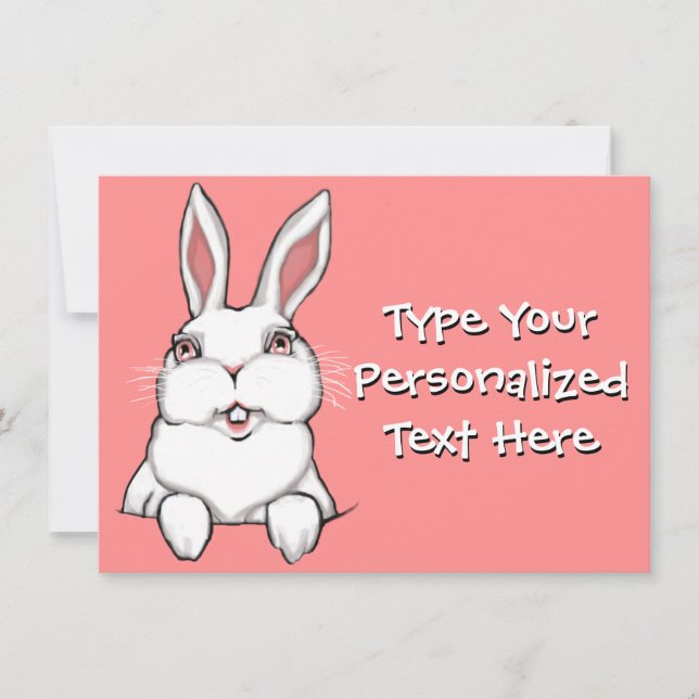 Easter Party Invitations Easter Cards Personalised (Front)