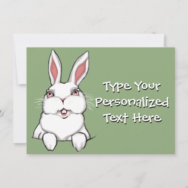 Easter Party Invitations Easter Cards Personalised (Front)