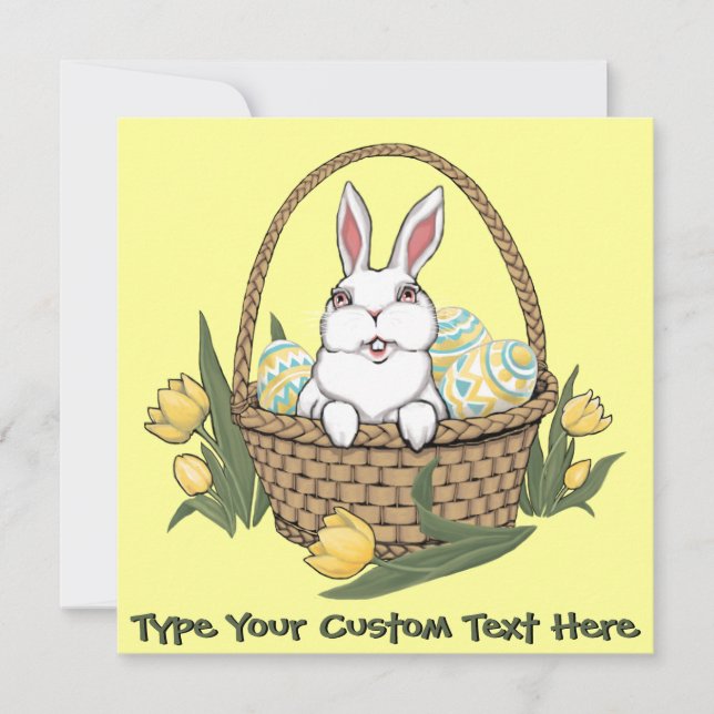 Easter Party Invitations Easter Cards Personalised (Front)