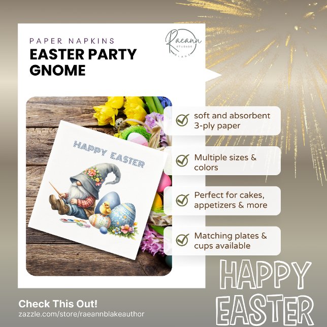 Easter Party Paper Napkin (Creator Uploaded)