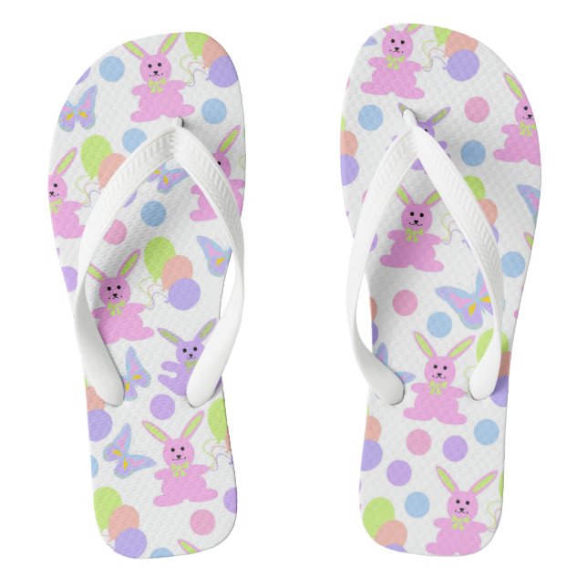 Easter Party Pattern Jandals (Footbed)