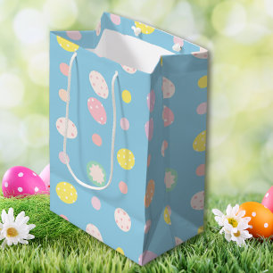 Easter Pastel light blue minimalist Medium Gift Bag