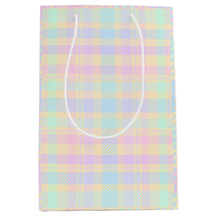 Easter Pastel Plaid Design Gift Bag