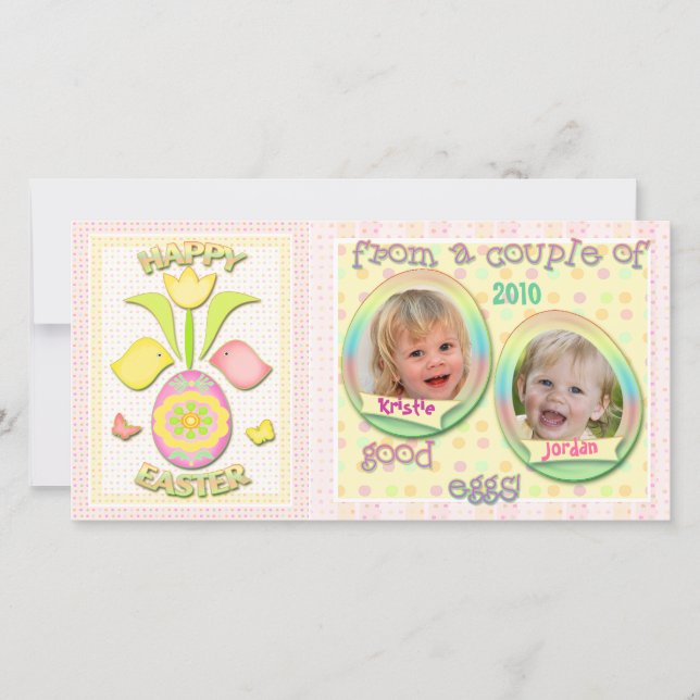 Easter Personalised Photo Card (Front)