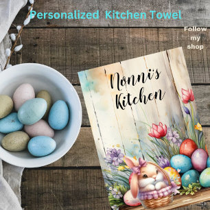 Easter Personalized Grandmother's Mother's Aunt's Tea Towel
