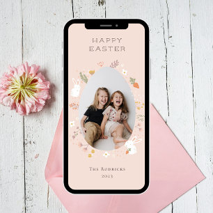 Easter Petals Photo Card