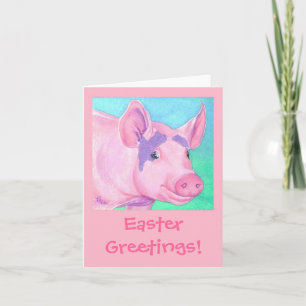 Easter Pig Card - "This Little Piggy"