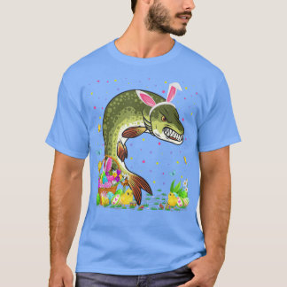 Easter Pike Fish Bunny Egg Hunting Pike Easter Sun T-Shirt
