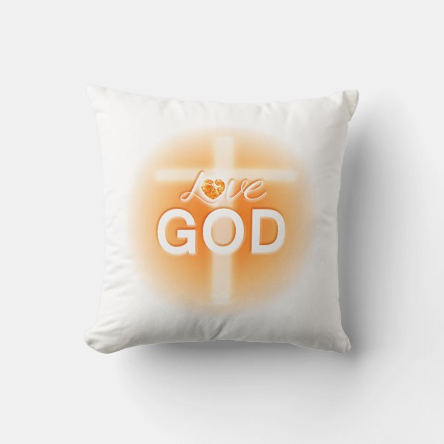 Easter pillows, Love God, Jesus Cushion (Front)