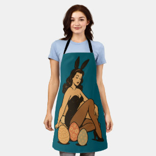 Easter Pin-Up – Sensual Bunny Girl with Vintage Ch Apron