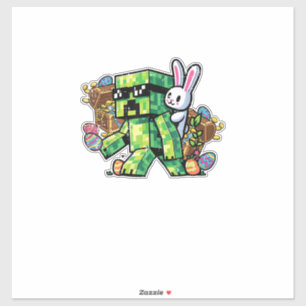 Easter Pixel Gamer Bunny Gaming Toddler Boys Kids 